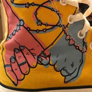 Ladies custom Converse HiTop by Millie Bobbie Brown